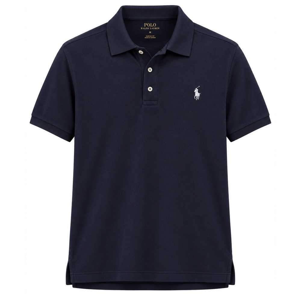 Polo Ralph Lauren Performance Polo Shirt Mens XL Navy Blue White Pony Golf Top